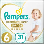 PAMPERS Pants Premium Care Size 6 (31pcs) - Nappies