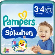Swim Nappies PAMPERS Splasher size 3/4 (6–11kg) (12 pcs) - Plenkové plavky