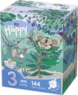BELLA Baby Happy Midi Box vel. 3 (144 ks) - Dětské pleny