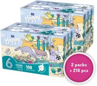 BELLA Baby Happy Junior Extra Box veľ. 6 (2× 108 ks) - Jednorazové plienky
