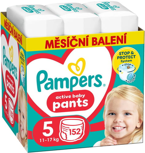PAMPERS Pants 5 (152 db) - egyhavi kiszerelés - Bugyipelenka - Fő fotó