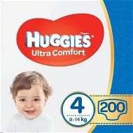 HUGGIES Ultra Comfort Jumbo 4-es méret (200 db) - Eldobható pelenka