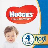 HUGGIES Ultra Comfort Jumbo veľ. 4 (2× 50 ks) - Detské plienky