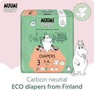 MUUMI BABY Midi size 3 - Monthly Package EKO Diapers (150 pcs) - Eco-Friendly Nappies