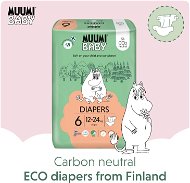 MUUMI BABY Junior size 6 - Monthly Pack EKO Nappies (108 pcs) - Eco-Friendly Nappies