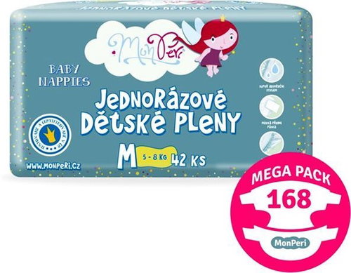 MonPeri Classic Mega Pack size. M (168 pcs) - Disposable Nappies - Main image