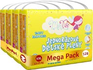 MonPeri Klasik Mega Pack veľkosť XXL (128 ks) - Jednorazové plienky