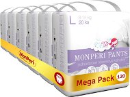 MonPeri Pants Mega Pack veľ. L (120 ks) - Plienkové nohavičky