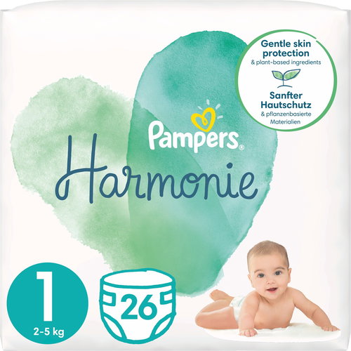 PAMPERS Harmony size 1 (26 pcs) - Disposable Nappies - Main image