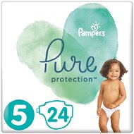 PAMPERS Pure Protection Size 5 (24 pcs) - Baby Nappies