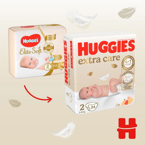 Huggies Elite Soft Diaper 1, 3-5 kg, 26 pieces