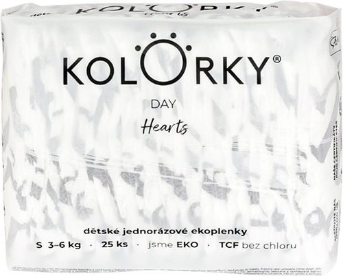 KOLORKY DAY Srdce vel. S (25 ks) - Jednorázové pleny - Hlavní obrázek