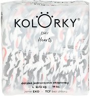 KOLORKY DAY Heart size L (19 pcs) - Eco-Friendly Nappies