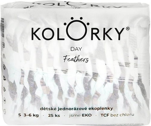 KOLORKY DAY Peří vel. S (25 ks) - Jednorázové pleny - Hlavní obrázek