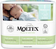 MOLTEX Pure & Nature Newborn, size 1 (22pcs) - Eco-Friendly Nappies