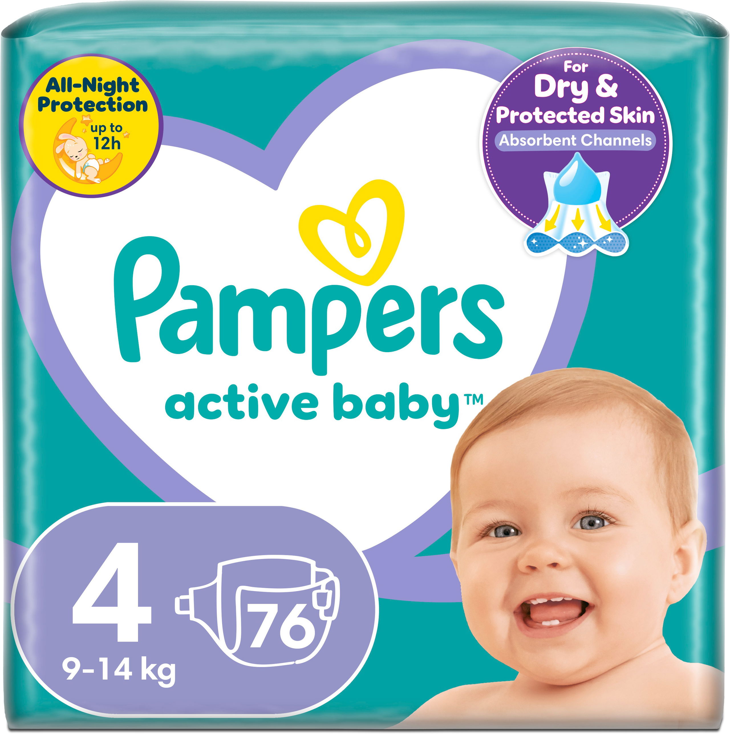 Pampers active baby sales 4 76