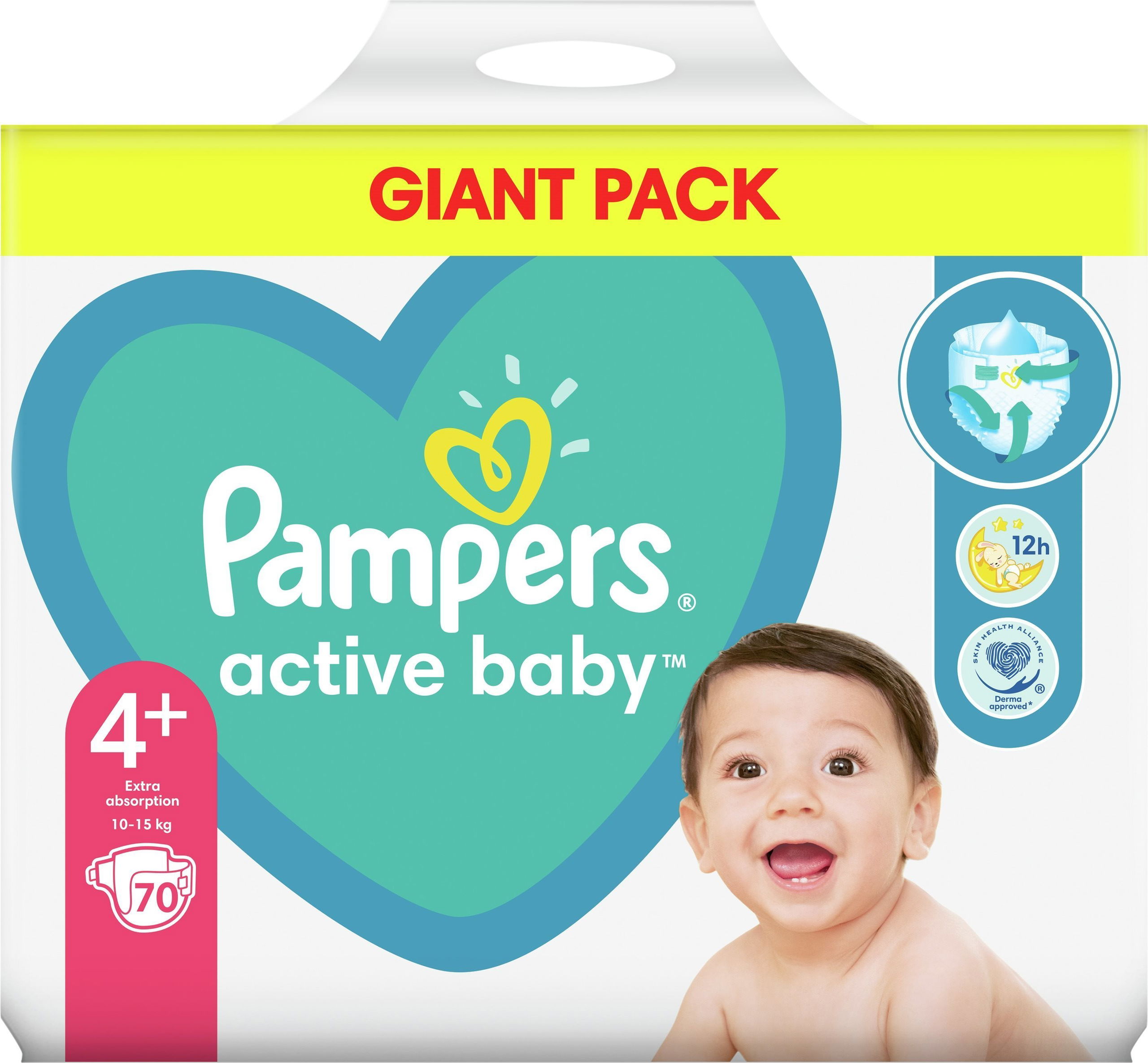 Pampers active best sale baby 4 plus