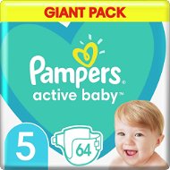 PAMPERS Active Baby 5-ös méret (64 db) 11-16 kg - Eldobható pelenka