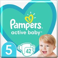 PAMPERS Active Baby 5-ös méret (42 db) - Eldobható pelenka