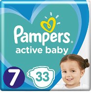PAMPERS Active Baby Size 7 (33 Pcs) - Baby Nappies