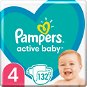 Jednorazové plienky PAMPERS Active Baby veľkosť  4 (132 ks) - Jednorázové pleny