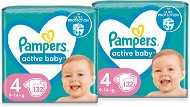 PAMPERS Active Baby veľ. 4 (264 ks) - Jednorazové plienky