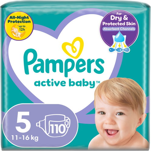 PAMPERS Active Baby 5 (110 db) - Eldobható pelenka - Fő fotó