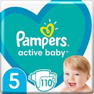 PAMPERS Active Baby 5-ös méret (110 db) - havi csomag - Eldobható pelenka