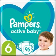 Jednorazové plienky PAMPERS Active Baby veľkosť  6 (96 ks) - Jednorázové pleny