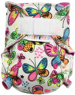 BREBERKY Panty diaper MINI - Butterflies SZ, pink velor - Nappies