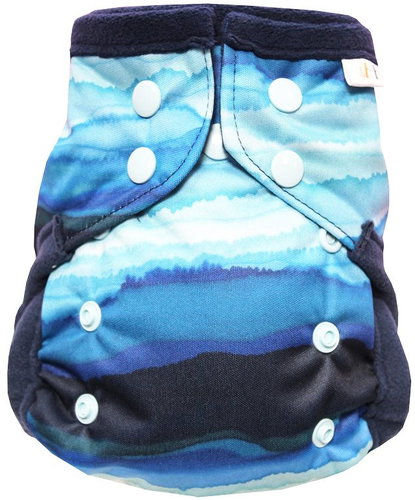 BREBERKY Pocket diaper MINI - Blue lagoon PAT - Cloth Nappies - Main image