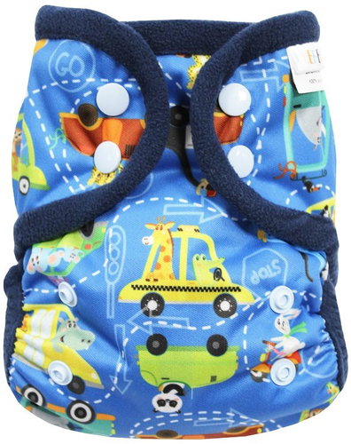 BREBERKY MINI cloth briefs - Animals in transport PAT - Nappies - Main image