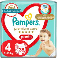 Plienkové nohavičky PAMPERS Pants Premium Care Maxi veľ. 4 (38 ks) - Plenkové kalhotky