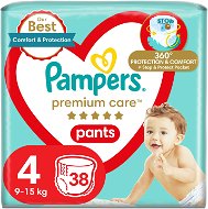 Plenkové kalhotky PAMPERS Pants Premium Care Maxi vel. 4 (38 ks) - Plenkové kalhotky