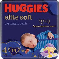 HUGGIES Elite Soft Pants přes noc Pants vel. 4 (19 ks) - Plenkové kalhotky