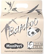MonPeri Bamboo EKO S (size 2) 3-6 kg 25 pcs - Eco-Friendly Nappies