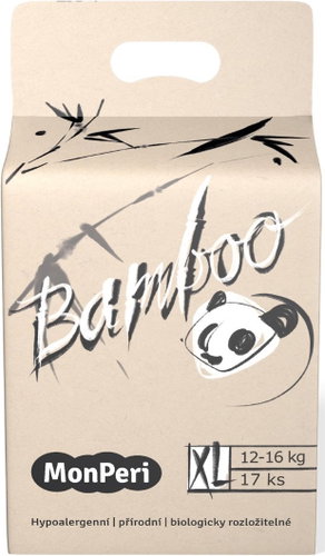 MonPeri Bamboo EKO XL (size 5) 12-16 kg 17 pcs - Disposable Nappies - Main image