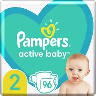 PAMPERS Active Baby veľkosť 2, (96 ks), 4 – 8 kg - Jednorazové plienky