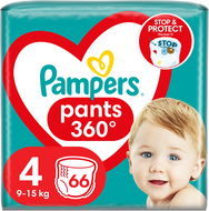 PAMPERS Pants veľ. 4, (66 ks), 9 – 15 kg - Plienkové nohavičky