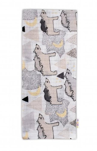 Baby Nellys, Tetra Premium, 70×80 cm - Bears, beige - Cloth Nappies - Main image