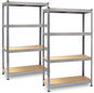 Plonos PL-700 Kovový regál, sada 2 kusů, 150 × 75 × 30 cm  - Regál