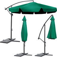 Plonos Folding garden parasol 8 segments green 350 cm - Sun Umbrella