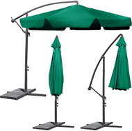 Plonos Folding garden parasol 6 segments green 350 cm - Sun Umbrella