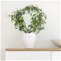 Plastia Calimera diameter 17cm A1 unpainted, white + white - Flower Pot