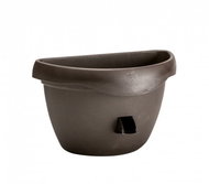 PLASTIA Květináč samozavlažovací SIESTA, průměr 29cm čokoláda - Květináč