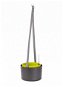 PLASTIA Květináč samozavlažovací - žardina, BERBERIS, průměr 26cm, antracit + zelená - Květináč