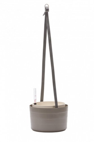 PLASTIA Květináč samozavlažovací - žardina, BERBERIS, průměr 30cm, taupe + slonová kost - Květináč - Main image