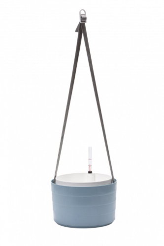 PLASTIA Květináč samozavlažovací - žardina, BERBERIS, průměr 30cm, šedomodrá + bílá - Květináč - Main image