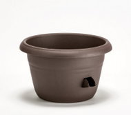 PLASTIA Květináč samozavlažovací - žardina SIESTA, průměr 35cm, čokoláda - Květináč