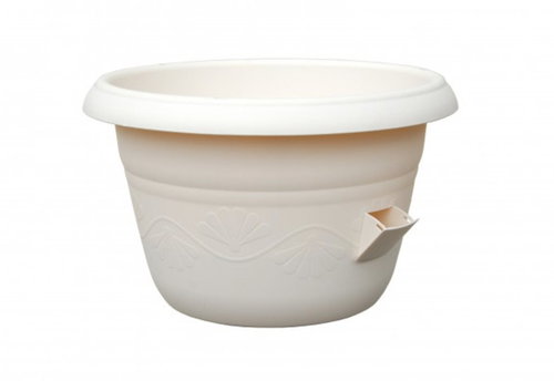 PLASTIA Květináč samozavlažovací - žardina SIESTA, průměr 35cm, slonová kost - Květináč - Main image